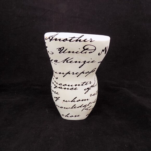 Set of 2 Ashland Black White Cursive Words Bird Blush Romance Decor New w/Flaws - Picture 4 of 12